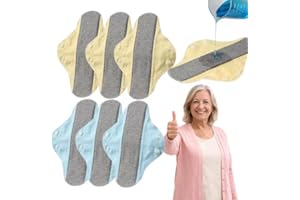 Reusable Graphene Incontinence Pads, Reusable Leak-Proof & Waterproof Washable Incontinence Pads for Elderly Care & Mobility 