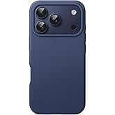 JETech Liquid Silicone Case for iPhone 17 Pro Max 6.9-Inch, Silky Soft Touch Full-Body Protection, Anti-Scratch Shockproof Phone Cover with Microfiber Lining (Dark Blue)