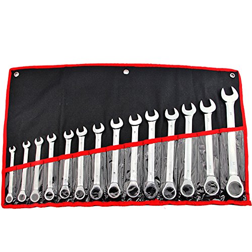 14 pieces 8-24mm 72 gear ratchet set spanner gear wrenc…