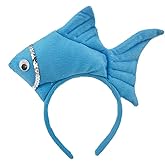 Dwuww Fish Goldfish Marine Life Sea Animal Costume Headband Accessories for Halloween Dress Up, Women's Headbands, Women's Fashion Headbands,for Hair, Wide