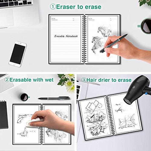 Reusable Erasable Smart Notebook Dotted Sketch Pads ICloud Storage Letter Size 40 Pages