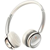 FiiO Anytime Active Noise Cancelling Bluetooth 5.4 Retro Headphones, 58H Playtime, with Microphone,Light Weight Earphones Comfort Headsets for Travel,Home (Titanium Gold)