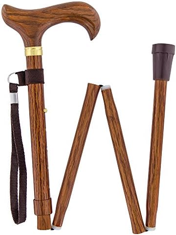 Realistic Wood Folding Walking Cane