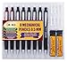 June Gold 8 Pack 0.5 mm HB #2 Mechanical Pencils, Extra Long Spin Eraser, 2 Lead Dispensers/w 220 Refills & 8 Refill Erasers, Break Resistant Lead, Soft Non-Slip Grip