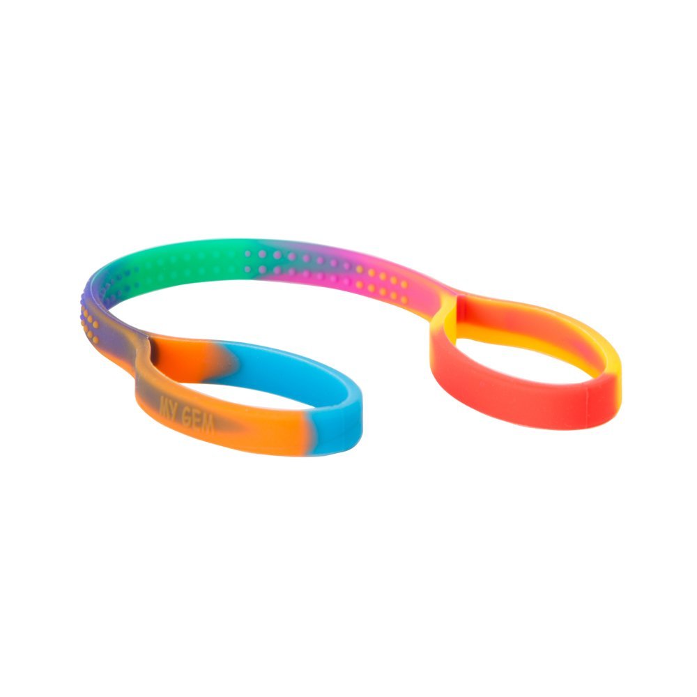 Chewigem Chewipal Rainbow - Super Soft & Flexible, Textured, Discreet, Chewable Strap & Sensory Chew for Anxiety Reduction & Improved Focus. Perfect for Sensory Processing Difficulties, Autism, ADHD. Can be Combined with Other Chewigem Products or Used on its Own.