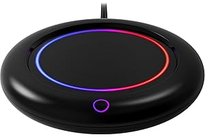 VEROSKY 40W Coffee Mug Warmer with Auto Shut Off for Desk, Cup Warmer Smart 3 Level Temperature Settings, Electric Beverage Tea Water Milk Warmer for All Cups and Mugs, Heating Plate Candle Wax Warmer