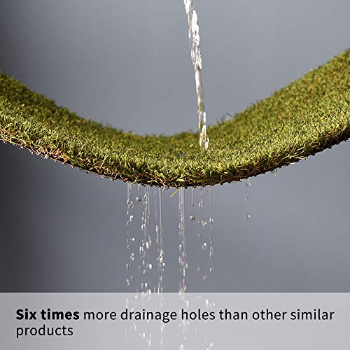 HQ4us Dog Grass pad with Tray Large Dog Litter Box Toilet 34”×23”, 2×