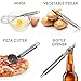 Qualikitchen Premium Cooking kitchen Utensil Set: 23 Pieces of Tools Made of Lightweight Stainless Steel and Strong Black Nylon plus Printed Guide