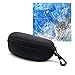 Xinmade Car Case, Driver Sports Sunglases Case with Clip and Zipper (Black)