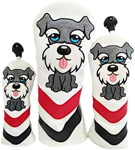 Lanx シュナウザー ゴルフ キャラクター ヘッドカバー ドライバーカバー ウッドカバー フェアウェイウッド ユーティリティカバー アイアンカバー G Fw Ut I 番号札付き 440cc 460cc レザー ゴルフ用品 かわいい 錆防止 軽量 Parapentefamily Com