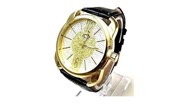 ice master mens stainless steel quartz movement water resistant designer watch