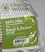 4 Black & Decker VF100, VF100H DustBuster Replacement Filters - WASHABLE & REUSABLE - Recommended only for Cyclonic Action DustBusters CHV1400, CHV1500, CHV1560, CHV1600; Designed & Engineered by Crucial Vacuum