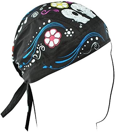Zan Headgear Z654, Flydanna, Cotton, Sugar Skull, Black