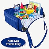 OZZIKO Snack N’ Play Kids Travel Tray. Car Back Seat Lap Desk for Road Trip Activities. Car Back Seats, Booster Seat, Baby Strollers, Flights, Train Rides. Recommended for Boys and Girls, Ages 2-7.