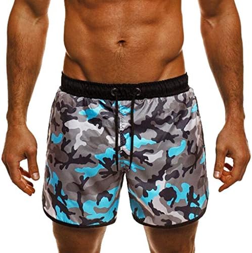 Mens Shorts Swim Trunks Swimwear,Men Spring Summer Trunks Quick Dry Beach Surfing Running Swimming Short Pant Camouflage Shorts Board Pants Swimming Trunks Camo Shorts