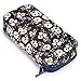 BTSKY Floral Pencil Case with Compartments -High Capacity Double Layers Pencil Pouch Stationery Organizer Multifunction Cosmetic Makeup Bag, Perfect Holder for Pencils and Pens(White Flower)