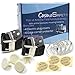 CosmoSafety 2 Anti-Tip Metal Anchor TV & Furniture Appliance Safety Straps plus 4 Corner Protectors and 4 Socket Plug Covers for Baby Proofing or Earthquake Protection