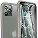 TOZO for iPhone 11 Pro Max Case 6.5 Inch (2019) Liquid Silicone Gel Rubber Shockproof Shell - Soft 4 Side Full Protection Cover for iPhone 11 Pro Max (Semitransparent Black)