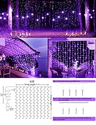 suddus Purple Halloween Window Lights Indoor, 200