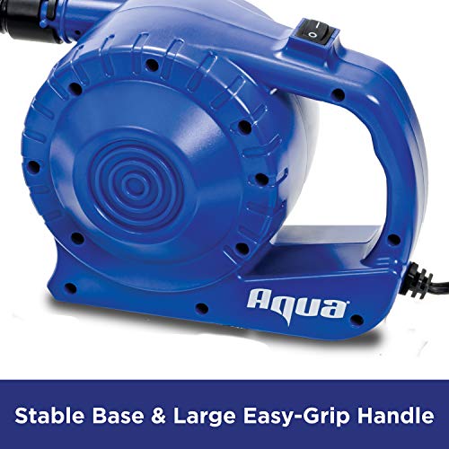 Aqua AC Electric Air Pump 110v Heavy Duty Air Pump for Inflatables with 5 Nozzle Attachments