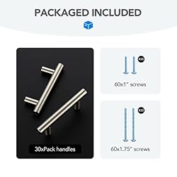 HOME EDIT Brushed Brass Cabinet Handles 2-1/2 Inch