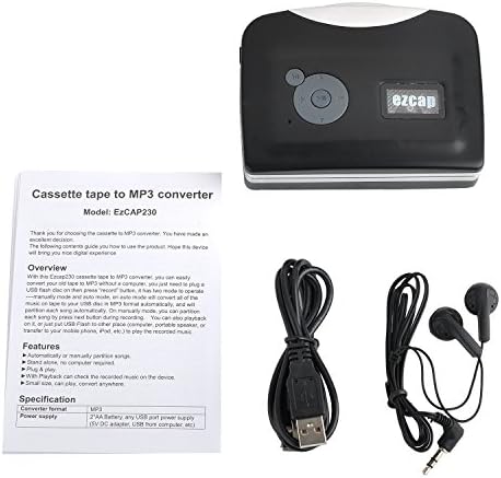 New Walkman EzCAP X230 a key to convert tape music to the U disk or hard drive without connecting the computer