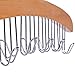 Ohuhu Belt Hanger Organizer for Closet 2 Pack 12 Hooks Max 36 Belts Tie Rack Wooden Belt Holder for Storage 360 Degree Rotating Space Saver Organizer for Men Women Belt Tie Scarf-Burlywood