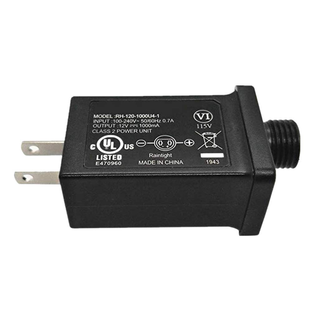Sodoop 12V 1A Class 2 Power Supply, IP44 Waterproof LED Transformer Low Voltage Adapter UL CE Listed for String Light,Inflatable Device,Fountain Lights, Holiday Lighting,Projector Light, Lawn Lamp