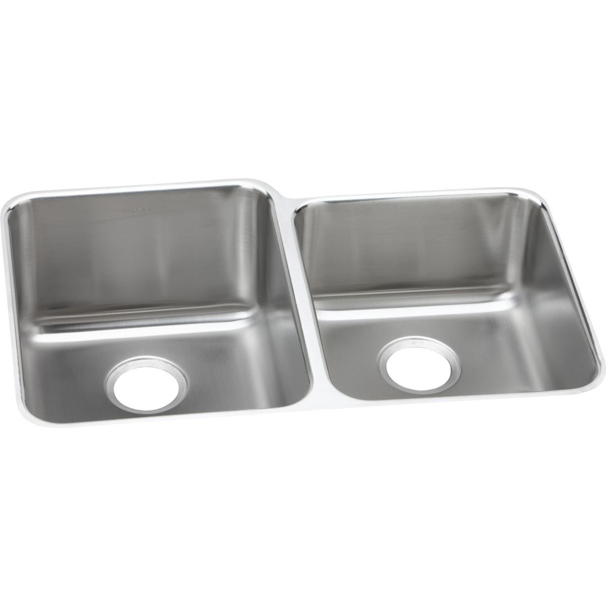 Best Elkay Stainless Kitchen Sink Lustertone Double Bowl