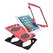 Ipad 2/3/4 Case, Kidspr Ipad CaseNewHot Super Protect [Shockproof] [Rainproof] [Sandproof] with Built-in Screen Protector for Apple Ipad 2/3/4 (Black/Red)
