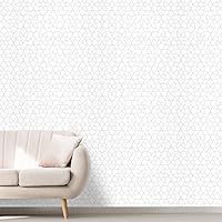 Wall Mural Geometric Pattern Removable Self-Adhesive Wallpaper Wall Decoration for Bedroom Living Room - 66x96 inches