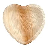Eco-Gecko 7" HEART Palm Leaf plate / 100-ct case