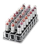 Clear Acrylic Lipstick Caps - Replaces Original Individual MAC Lipstick Caps - See Your Favorite Lipstick Color Easily (24 Pack)