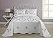 MODERN HEIRLOOM Gwen, King Bedspread, White/Purple