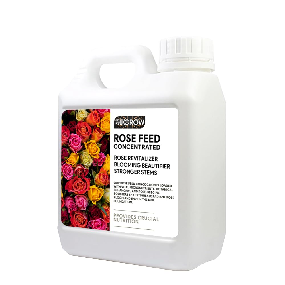 UK GROW Premium - 1L - Rose Nutrient – Elevate Your UK Rose Garden! (1Ltr, Rose)