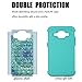 Prevail LTE Case, Core Prime Case, MagicSky [Shock Absorption] Studded Rhinestone Bling Hybrid Dual Layer Armor Defender Protective Case Cover for Samsung Galaxy Core Prime / Prevail LTE 4G(Flower)
