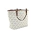 Michael Kors Jet Set Item Large Snap Pocket Tote in Vanilla PVC