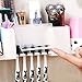 Home-organizer Tech Wall Mounted Toothbrush Holder Bathroom Storage Organizer Set Toothbrush Holder Mounted Dispenser Sets Tooth Brush Organizer and Bathroom Storage Organizer Set for 5 Brushes