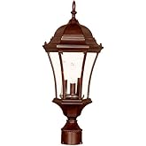 Acclaim 5027BW Brynmawr Collection 3-Light Post Mount Outdoor Light Fixture, Burled Walnut
