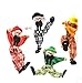 meiminginc Children's Wooden Marionette Toys Colorful Clown Doll Parent-Child Interactive Toys-Yellow