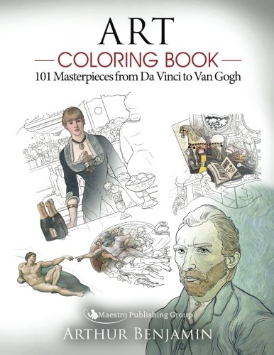Art Coloring Book: 101 Masterpieces from Da Vinci to Van Gogh - //coolthings.us