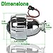 Zento Deals 2 Pieces of Mini H1 HID Bi-Xenon Projector Lens for H1 Bulb Model- Clear Bright High and Low Bim Light with Aluminum Housing for All Weather
