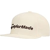 TaylorMade Golf 2025 Flatbill Snapback Hat Cream