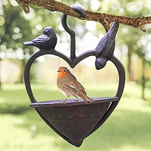 Garden Mile Vintage Style Decorative Cast Iron Love Heart Hanging