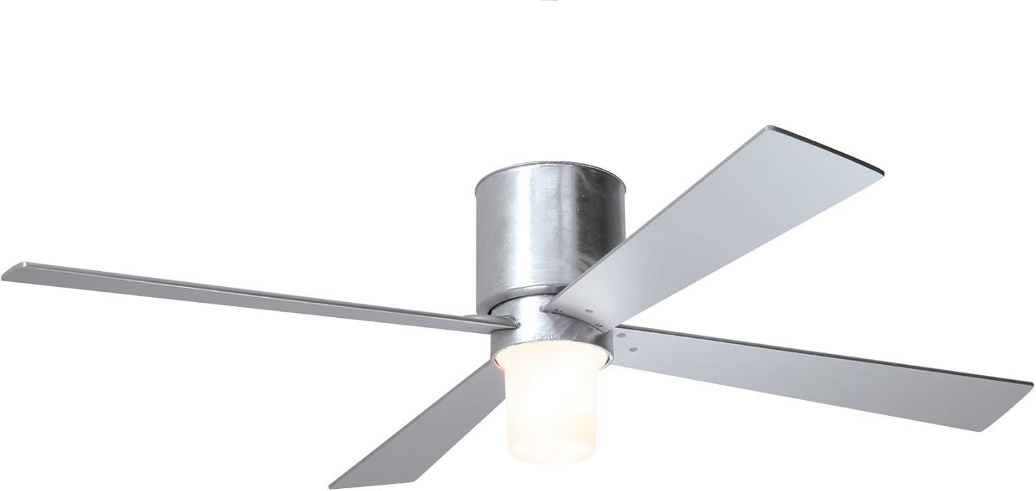 Modern Fan Company Lapa Flush 50 Galvanized Flush Mount Ceiling