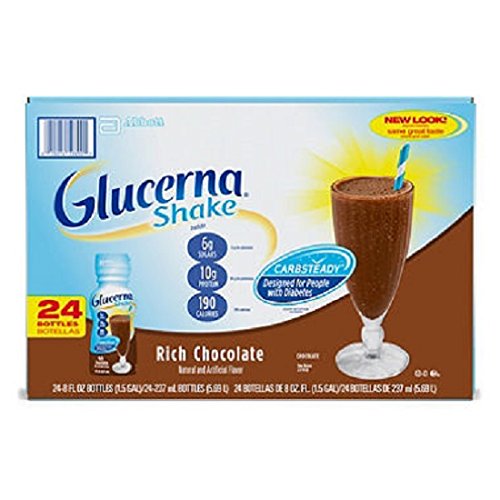 Glucerna rich Chocolate Shake - 24/8 oz. bottles