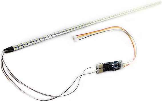 universal highlight dimable led backlight lamps update kit adjustable light board 2 led strips support 10 23 6 for lcd monitor
