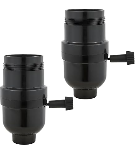 B&P Lamp Push-Thru Phenolic Socket - E26 Medium Base With UNO Threads, 660W 250V