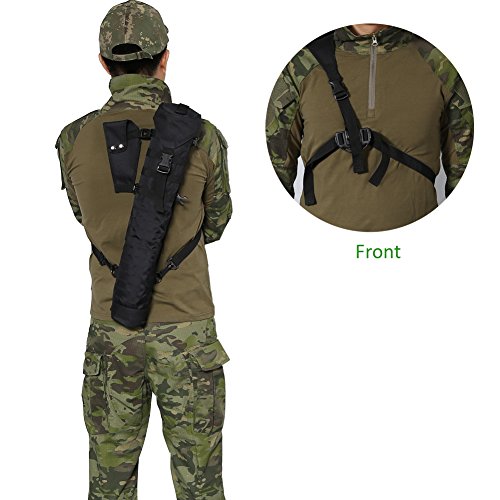 image for Pellor Arrow Quiver Black Multi-Function Hunting Back Archery Quiver w