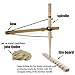 SURVIVAL KOOK Primitive Fire Bow Drill Fire Starter Kit Drill Wood to Make Fire Kit Tool for Outdoor Skill Training Bushcraft Gear
